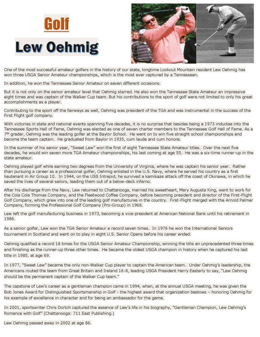 Lew Oehmig
